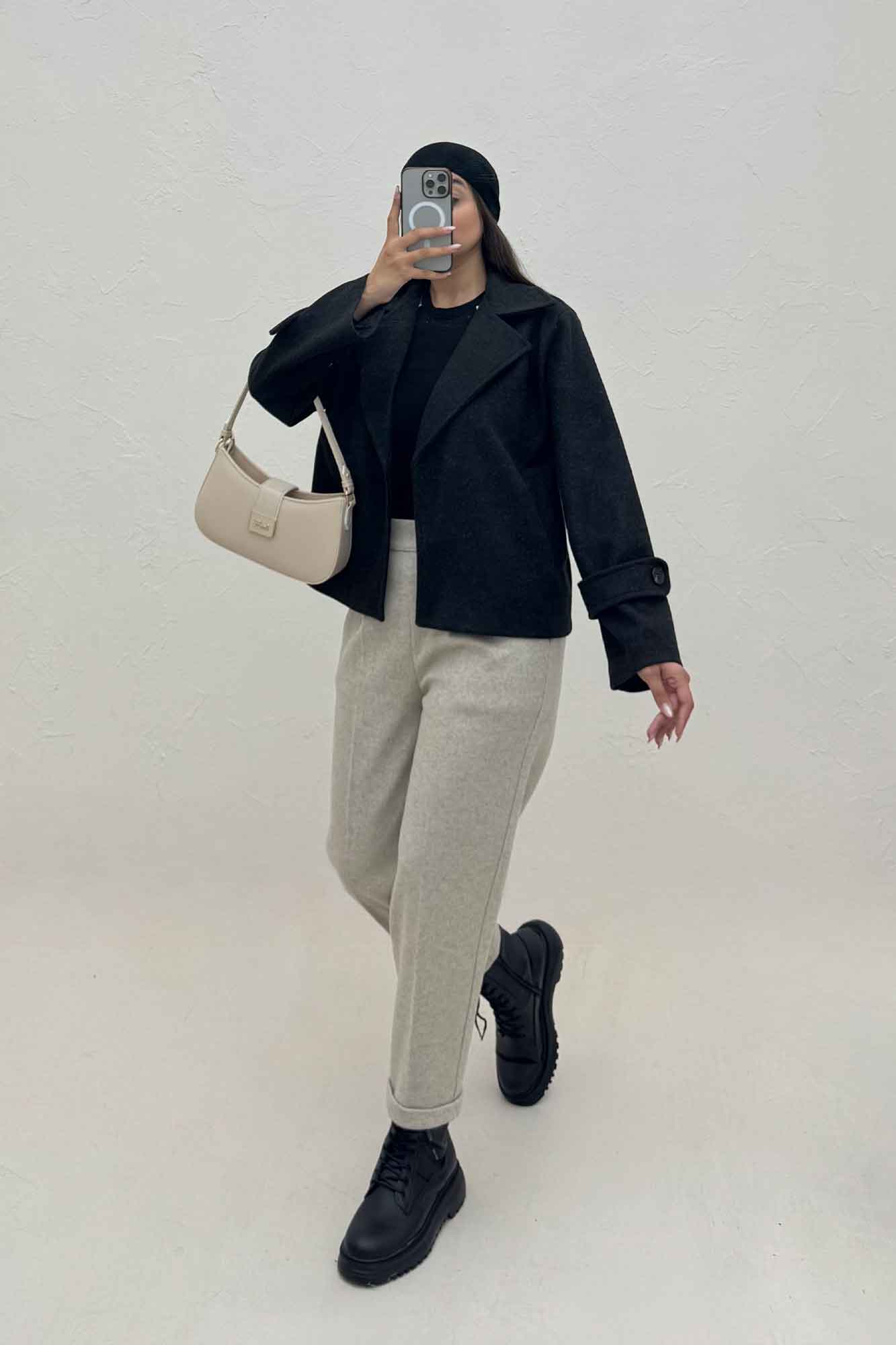 کت کوتاه فوتر دو جیب JOLIA