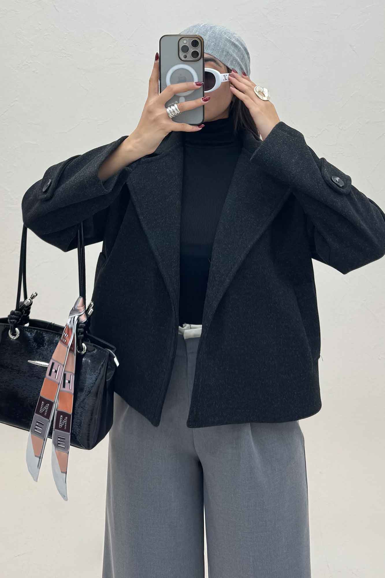 کت کوتاه فوتر دو جیب JOLIA