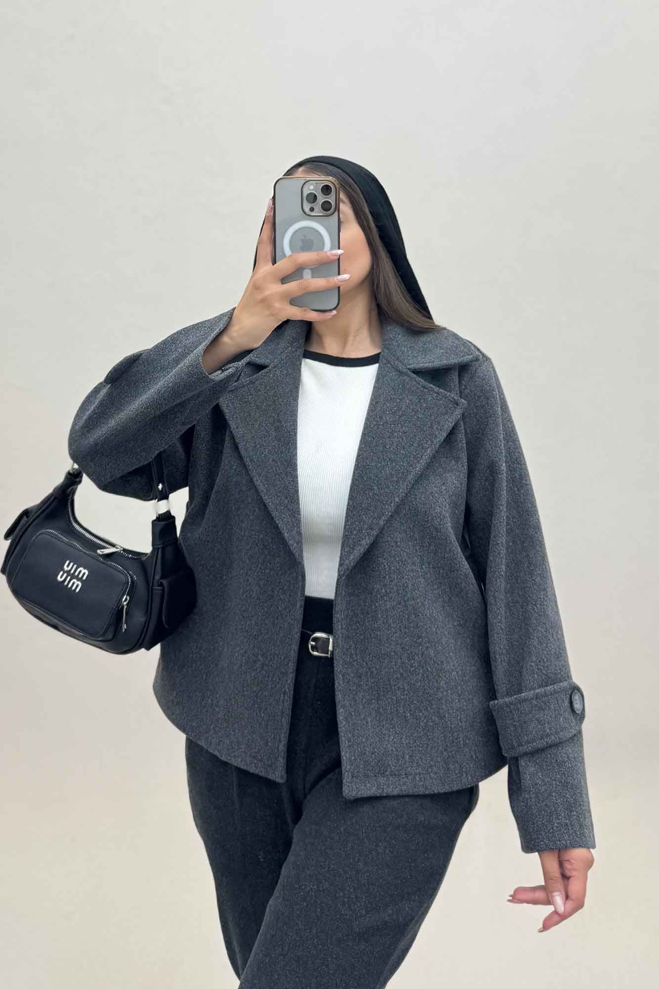 کت کوتاه فوتر دو جیب JOLIA