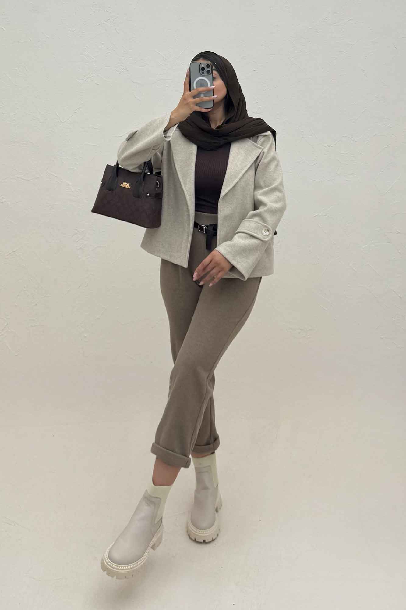 کت کوتاه فوتر دو جیب JOLIA