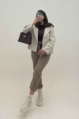 کت کوتاه فوتر دو جیب JOLIA