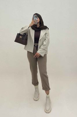 کت کوتاه فوتر دو جیب JOLIA