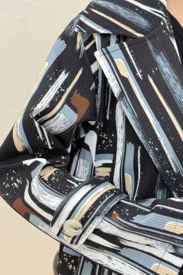 کت کوتاه سانتانا چاپی دو جیب