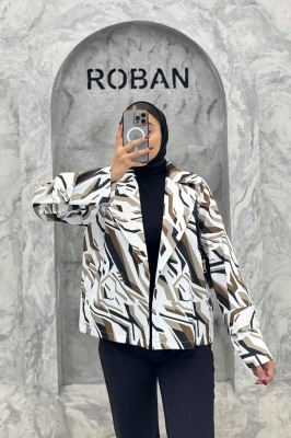 کت کوتاه سانتانا چاپی دو جیب