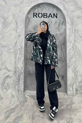 کت کوتاه سانتانا چاپی دو جیب