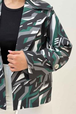 کت کوتاه سانتانا چاپی دو جیب