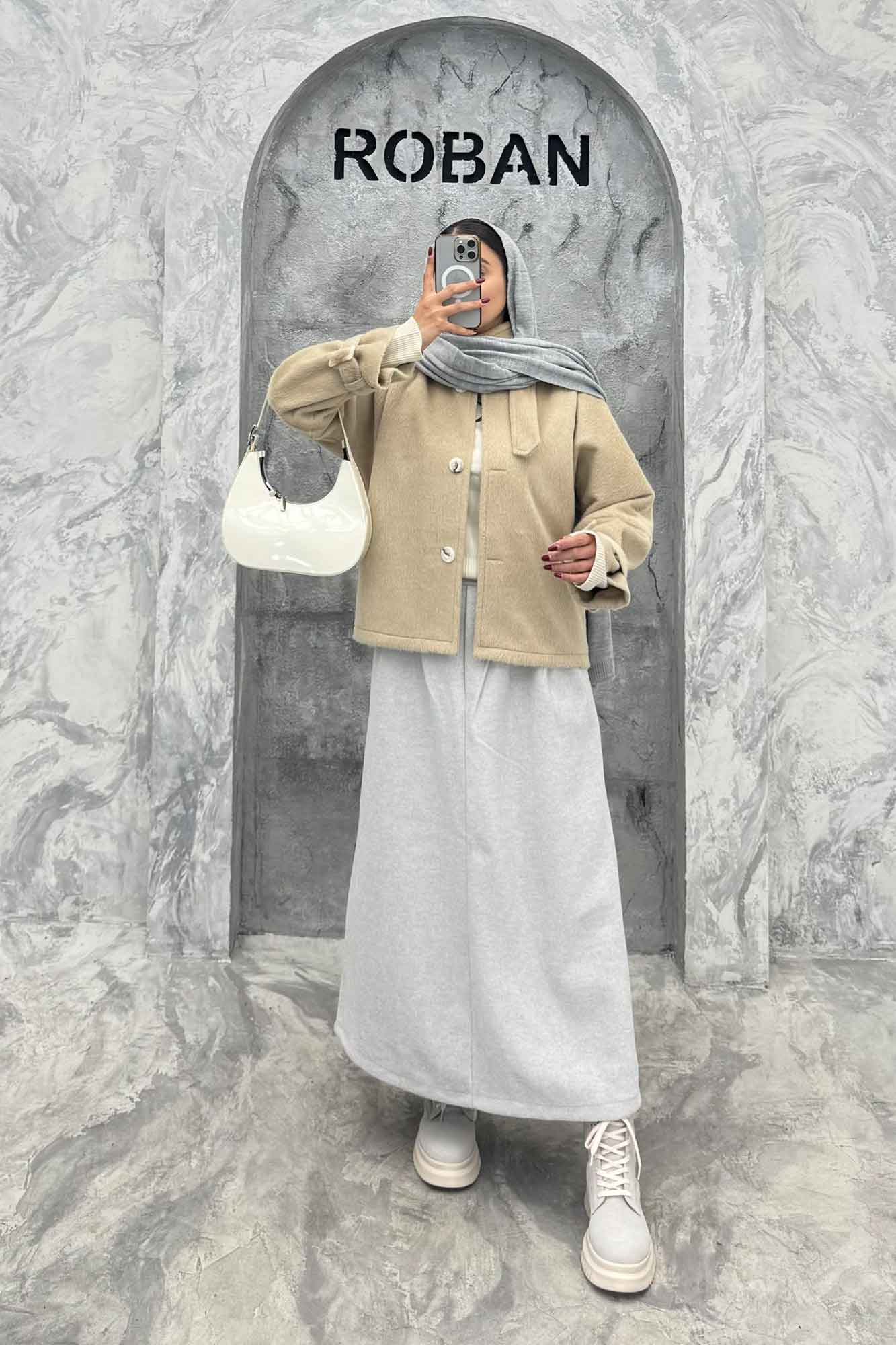 کت توییت پشمی سه دکمه MILA