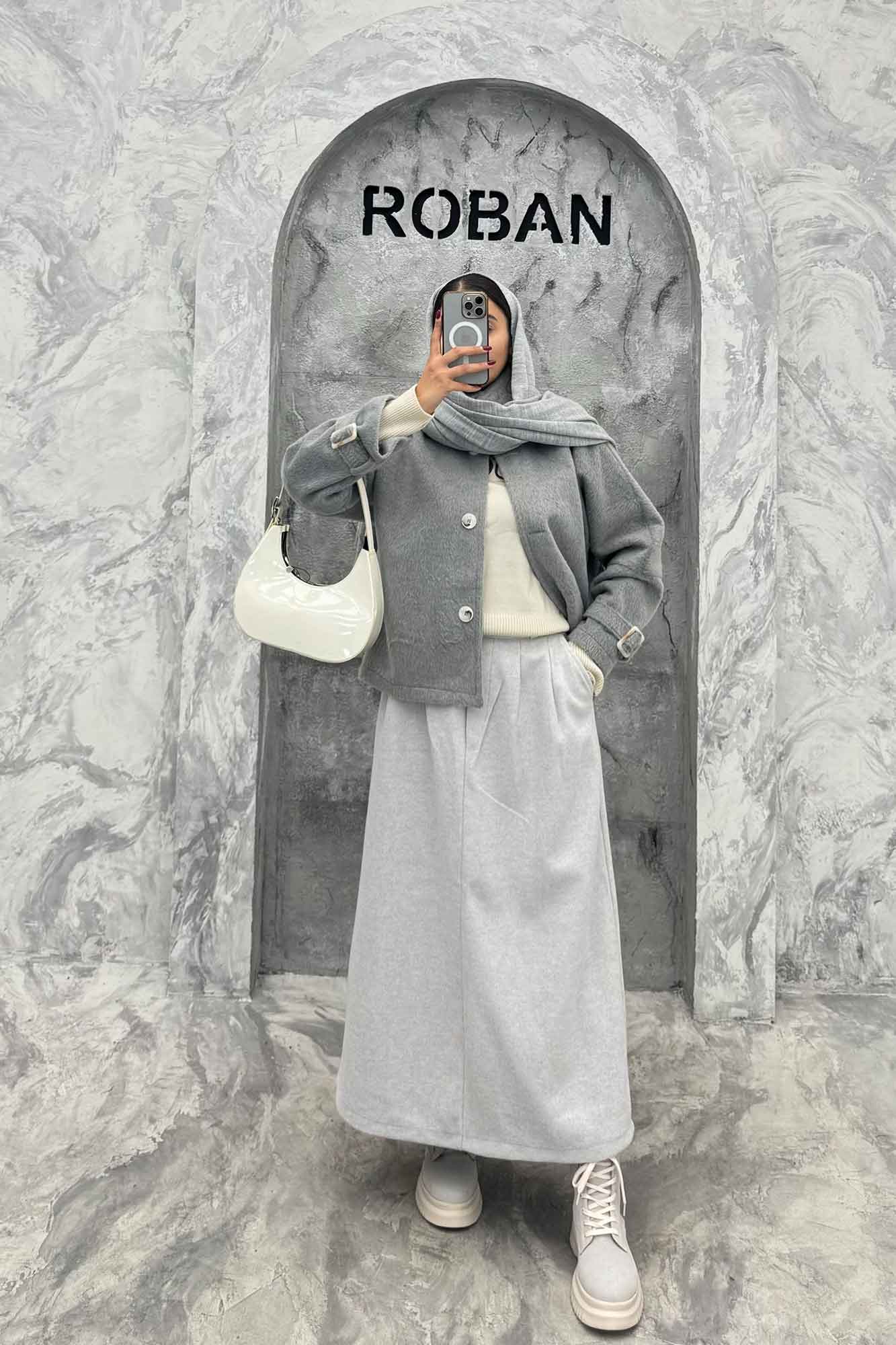 کت توییت پشمی سه دکمه MILA