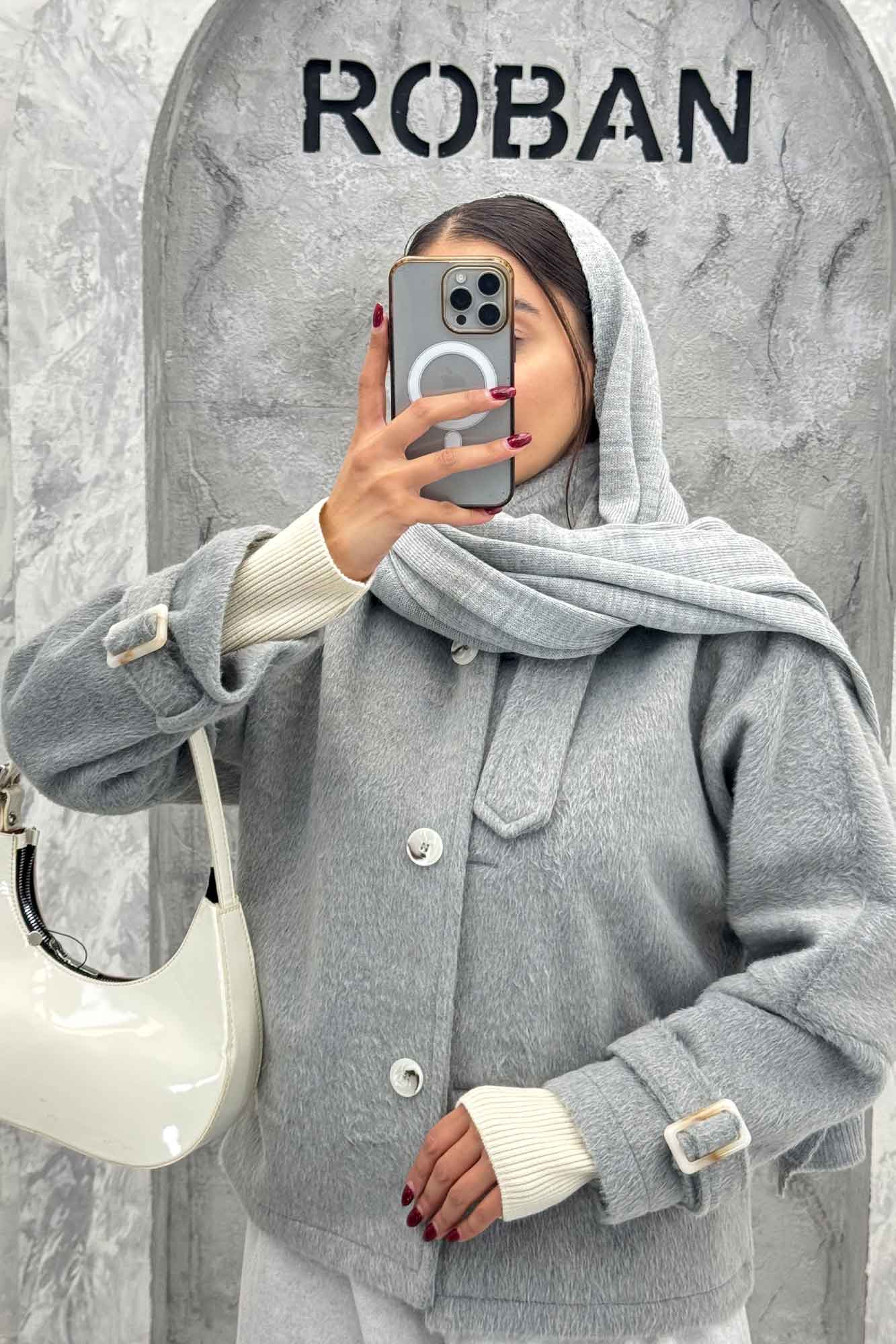 کت توییت پشمی سه دکمه MILA