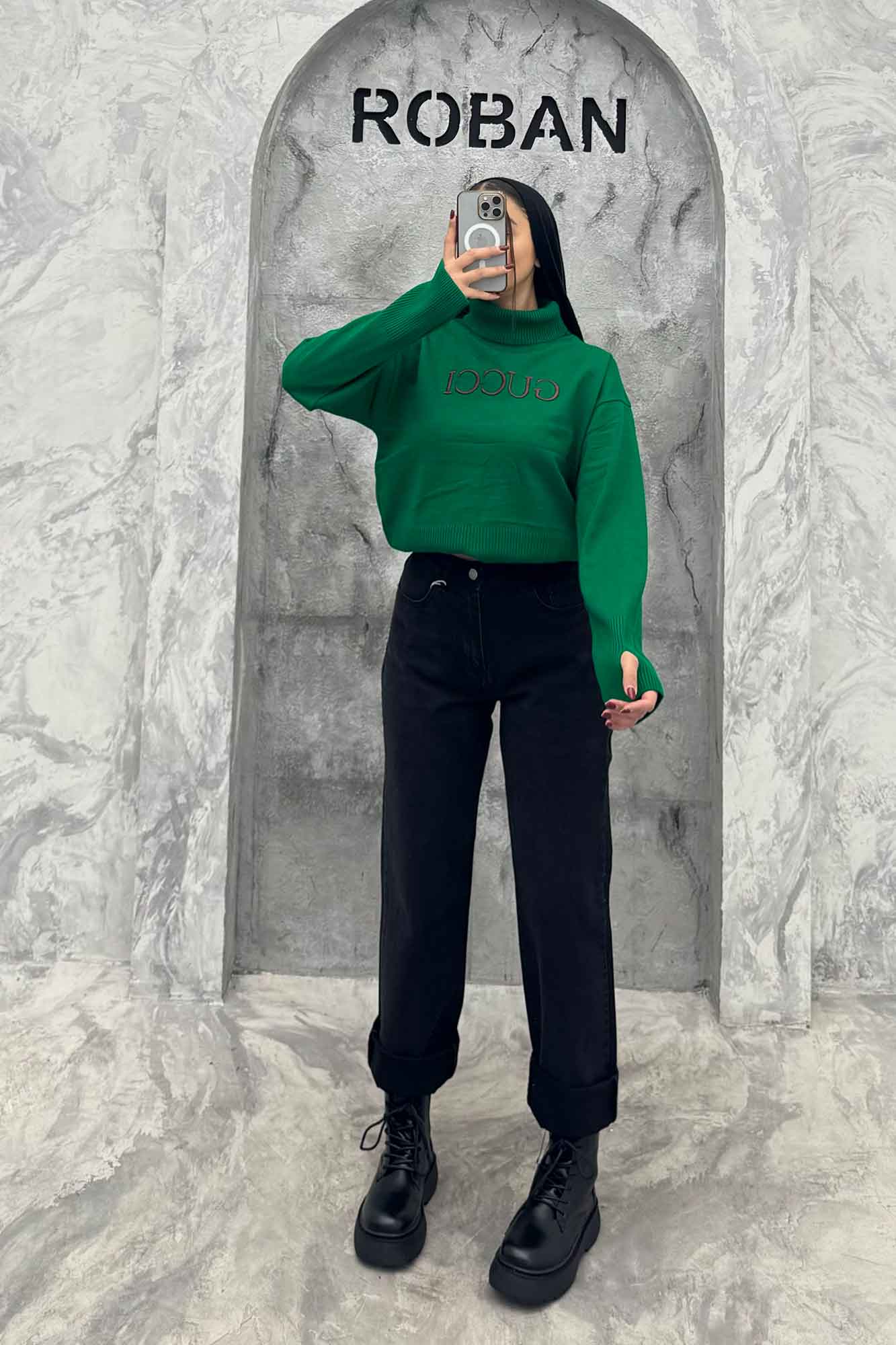 بلوز بافت یقه اسکی GUCCI