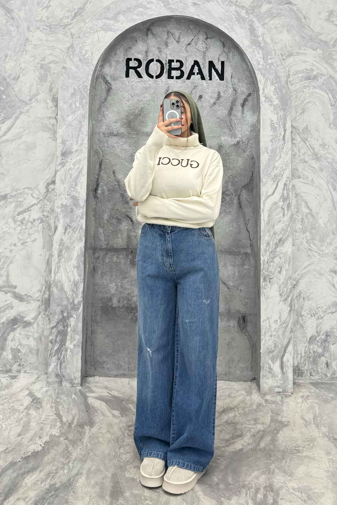 بلوز بافت یقه اسکی GUCCI