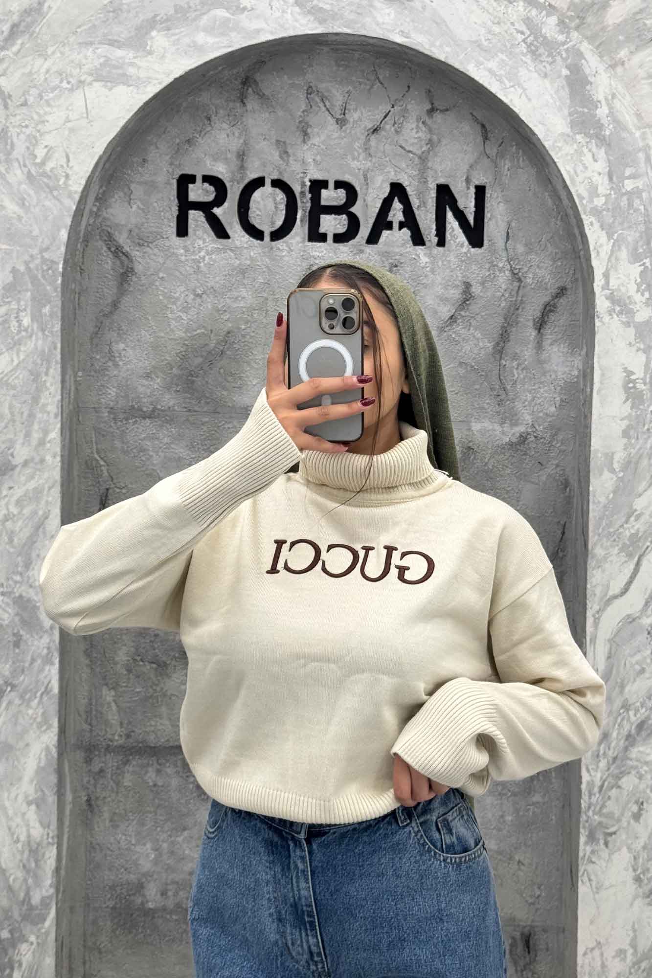 بلوز بافت یقه اسکی GUCCI