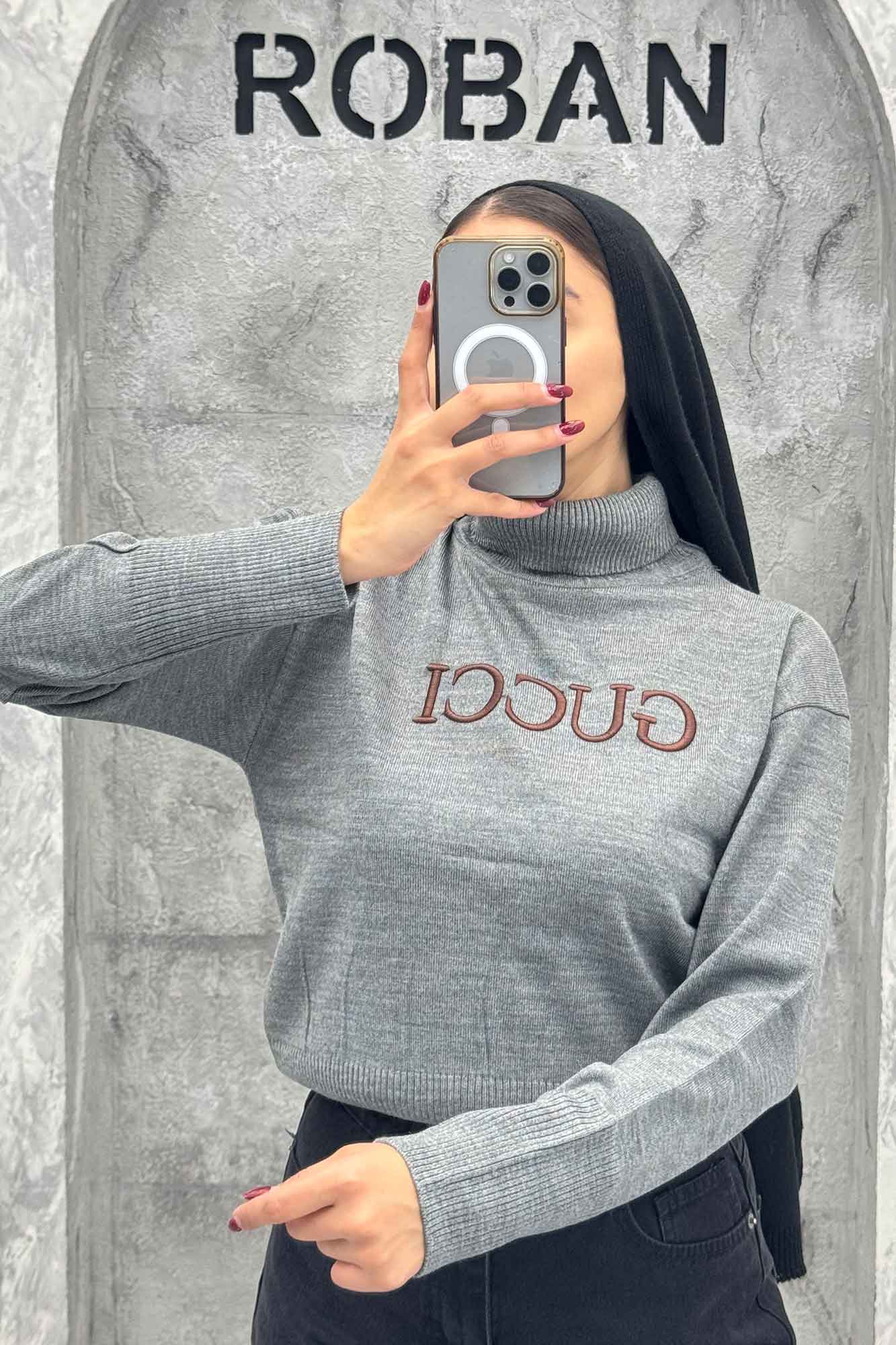 بلوز بافت یقه اسکی GUCCI