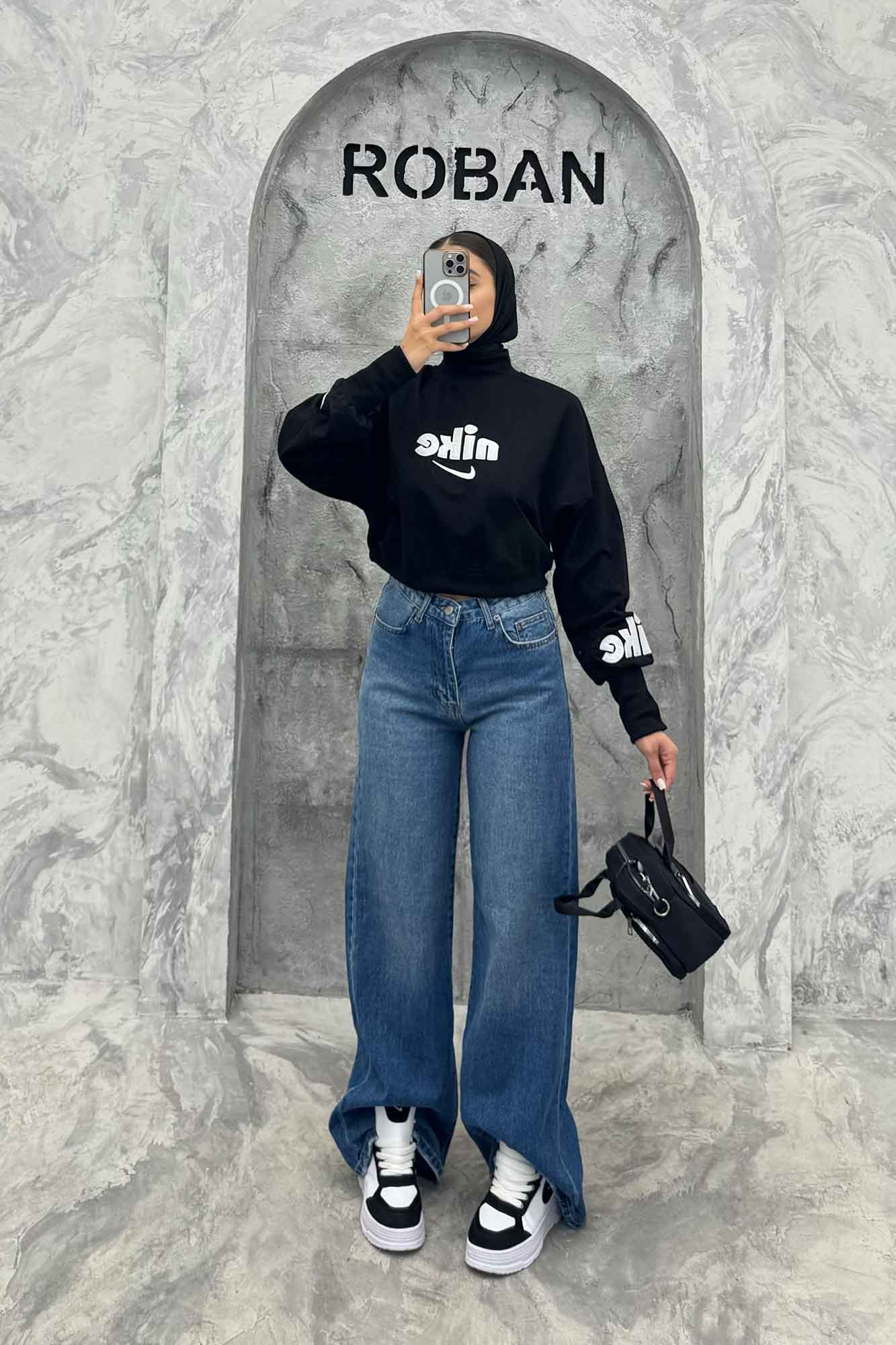 دورس کراپ یقه کش نایک