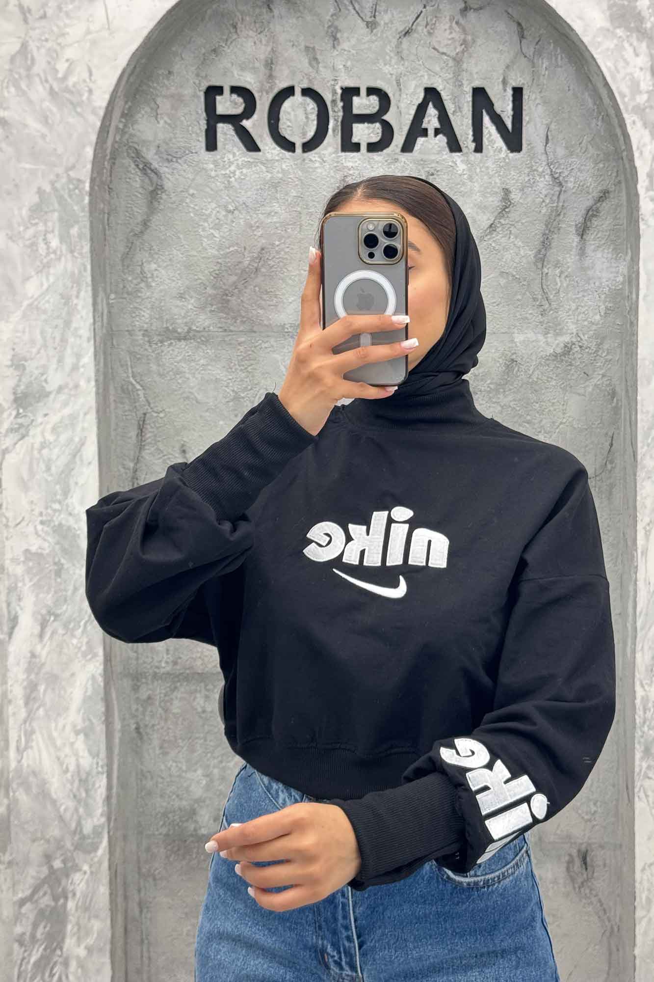 دورس کراپ یقه کش نایک