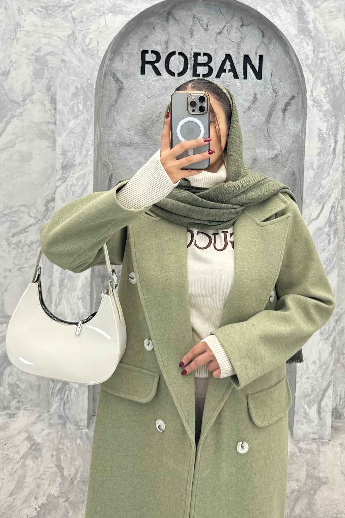 پالتو بلند فوتر طرح جیب ZOYA