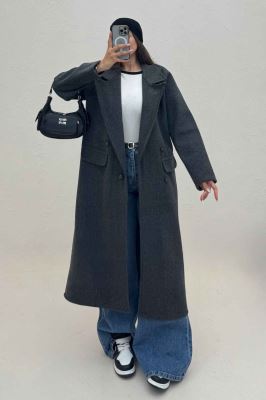 پالتو بلند فوتر طرح جیب ZOYA