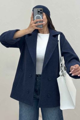 پالتو یقه انگلیسی چهار دکمه فوتر LOOK