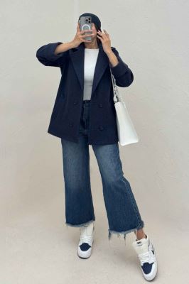 پالتو یقه انگلیسی چهار دکمه فوتر LOOK