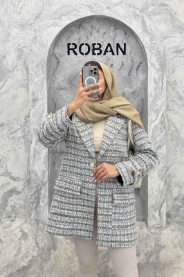 کت شنل تک دکمه آستر دار