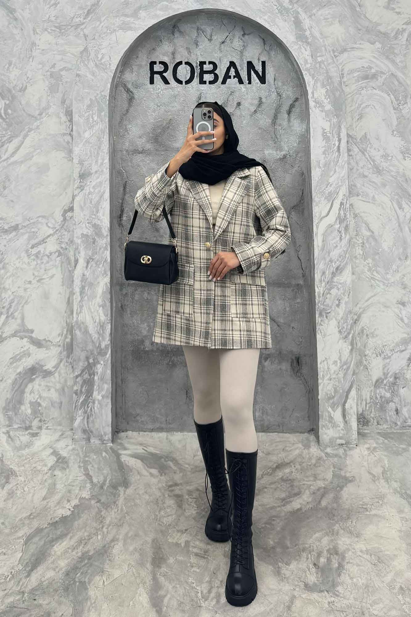 کت شنل تک دکمه آستر دار