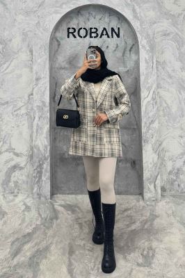 کت شنل تک دکمه آستر دار