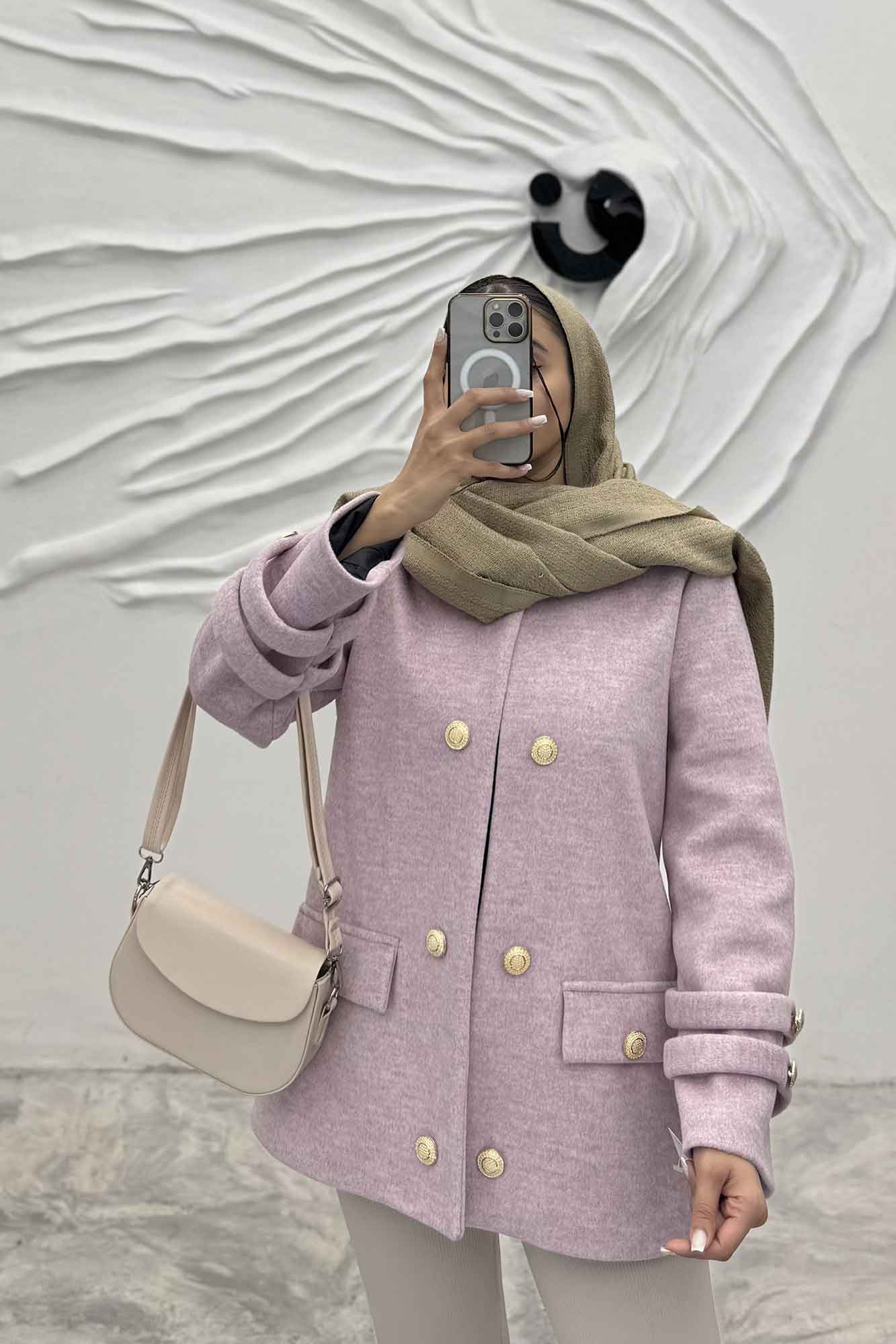 کت فوتر آستر دار آستین طنابی