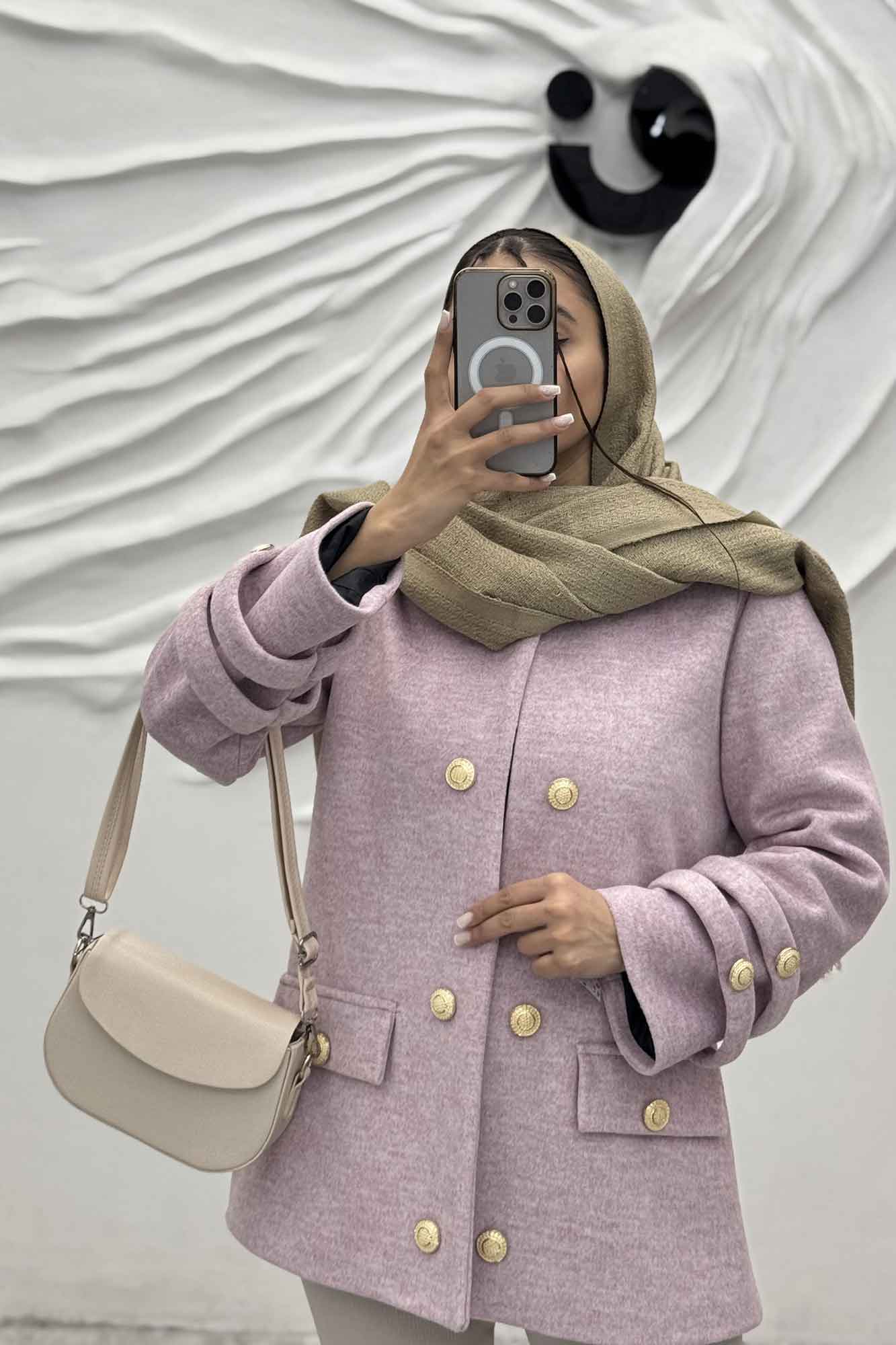 کت فوتر آستر دار آستین طنابی