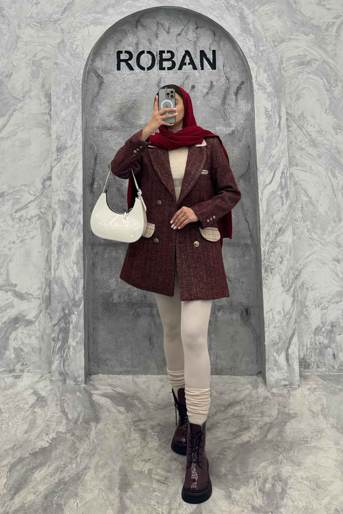 کت چهار دکمه فوتر طرحدار خرجکار