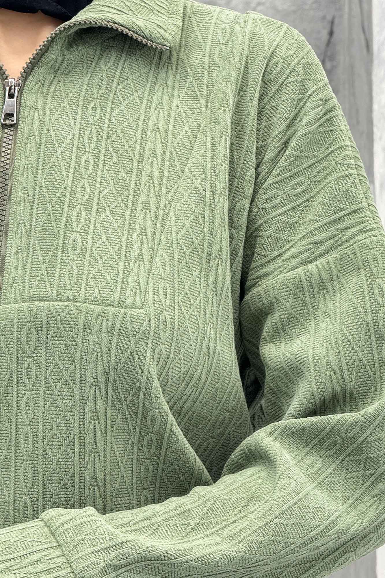 سویشرت نیم زیپ مراکشی