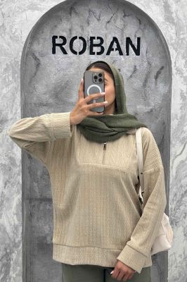 سویشرت نیم زیپ مراکشی 