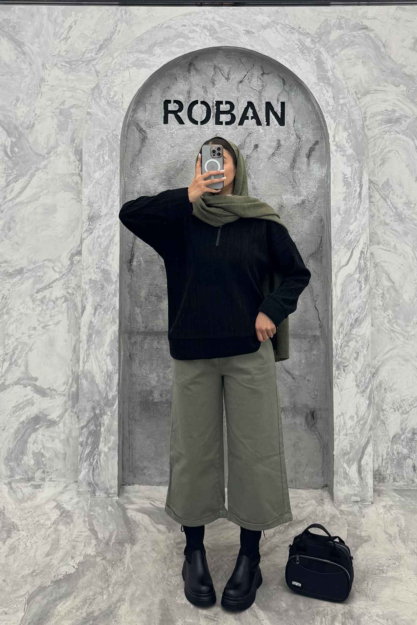 سویشرت نیم زیپ مراکشی