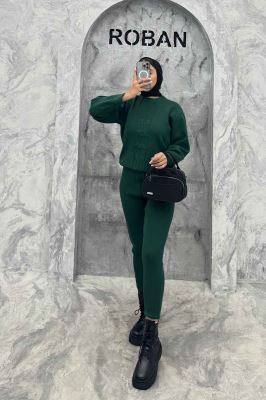 ست بلوز و شلوار بافت طرح دار AF