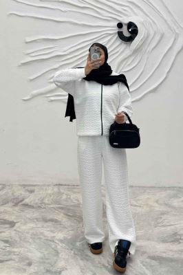 ست سویشرت و شلوار کلاهدار فریال RB