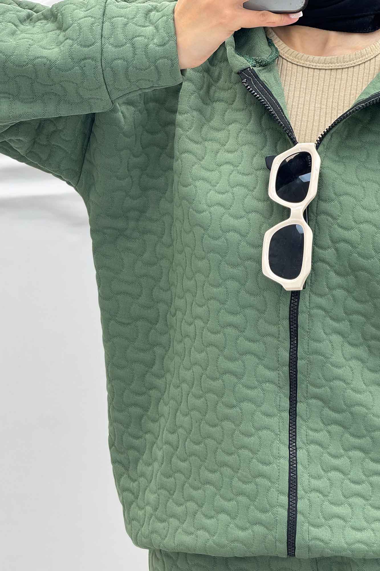 ست سویشرت و شلوار کلاهدار فریال RB