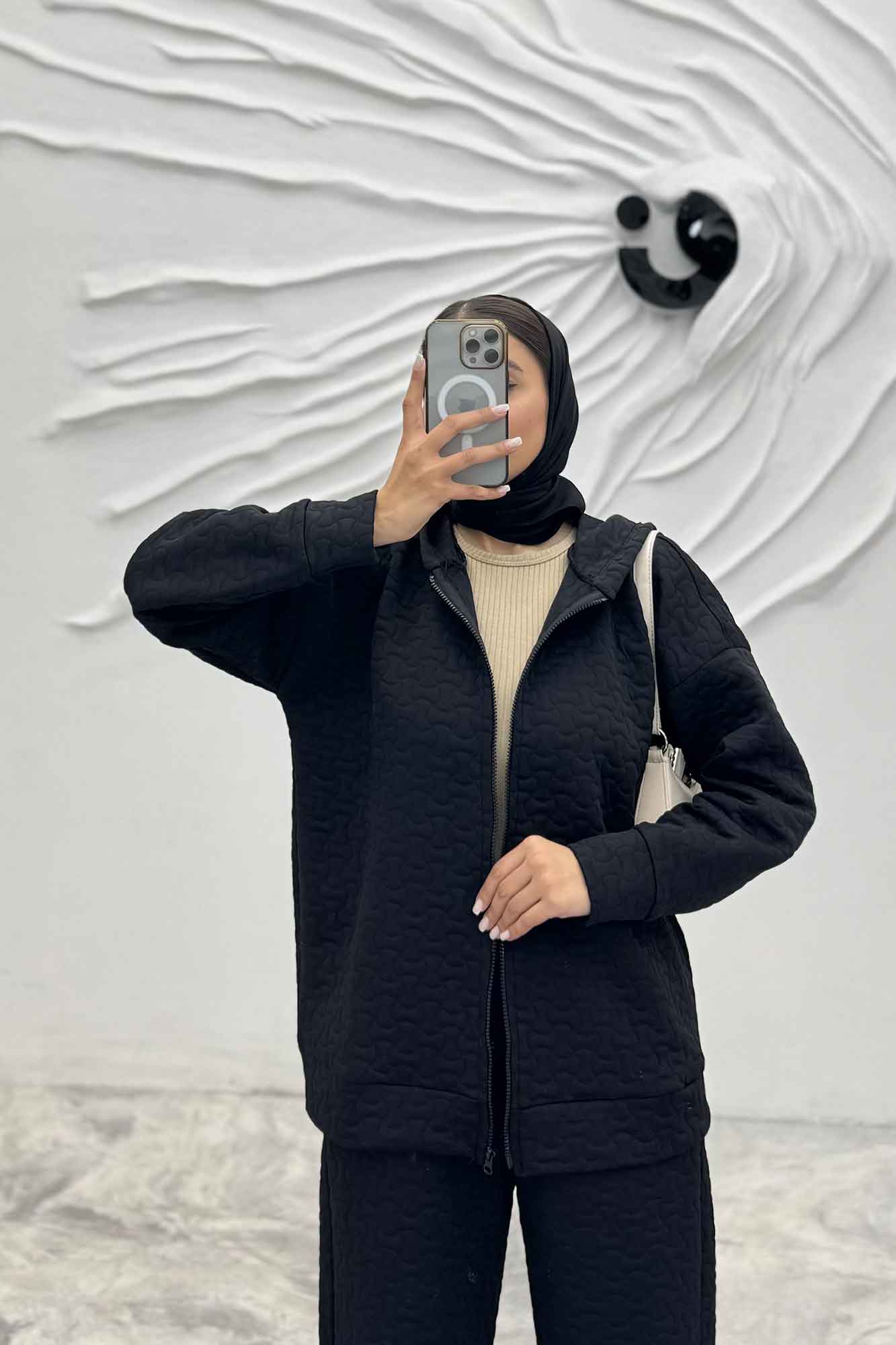 ست سویشرت و شلوار کلاهدار فریال RB