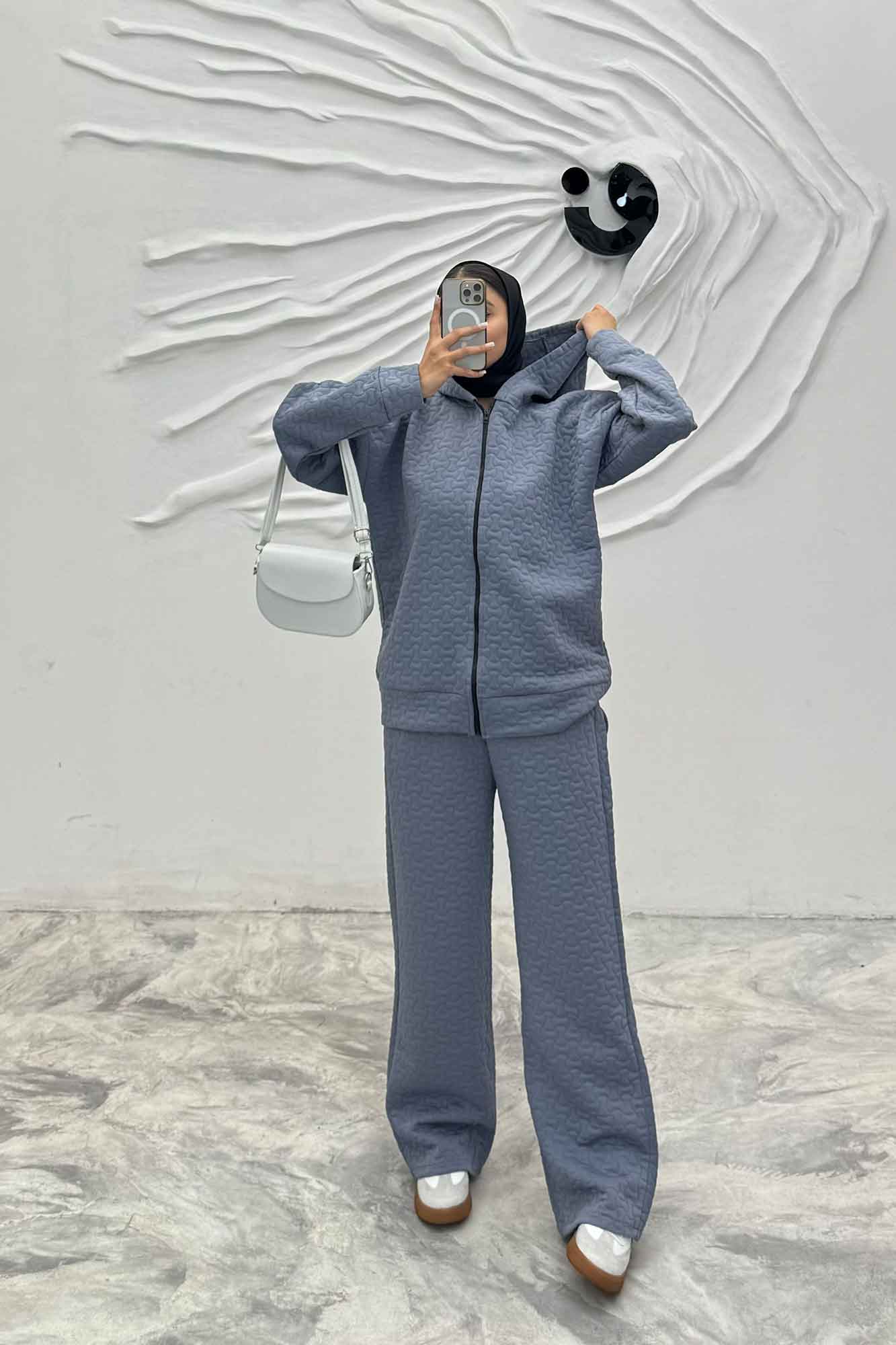 ست سویشرت و شلوار کلاهدار فریال RB