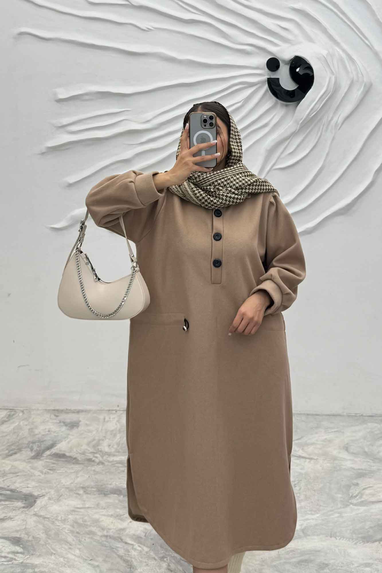 کفتان روناک کمرگت دار سه دکمه RB