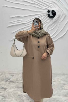 کفتان روناک کمرگت دار سه دکمه RB