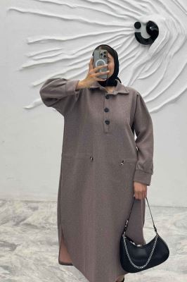 کفتان روناک کمرگت دار سه دکمه RB