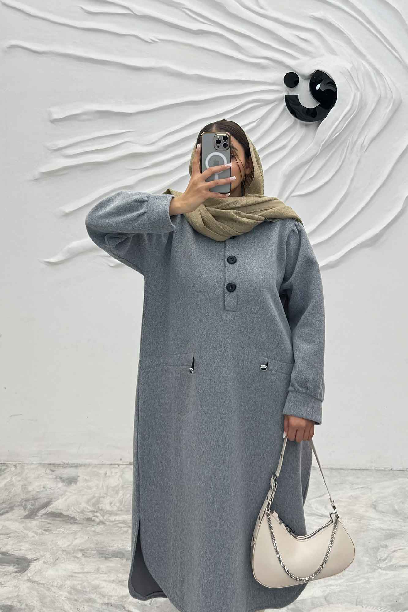 کفتان روناک کمرگت دار سه دکمه RB