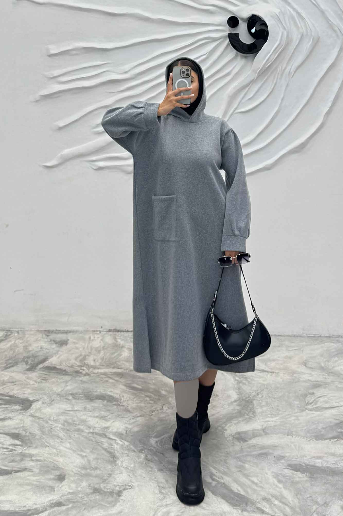 کفتان روناک کلاهدار تک جیب RB