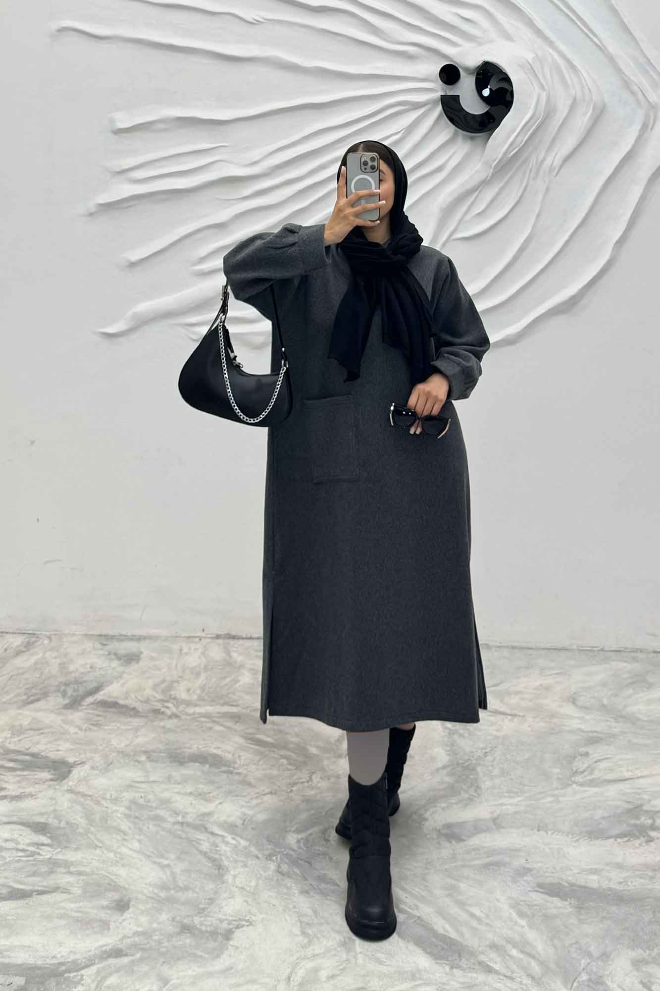 کفتان روناک کلاهدار تک جیب RB