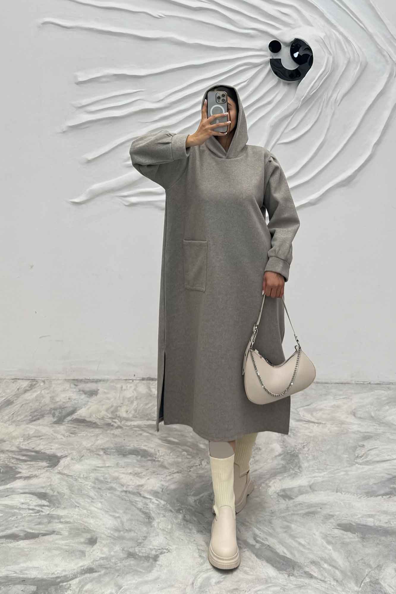 کفتان روناک کلاهدار تک جیب RB