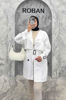 مانتو بارانی دو یقه آستردار 4728