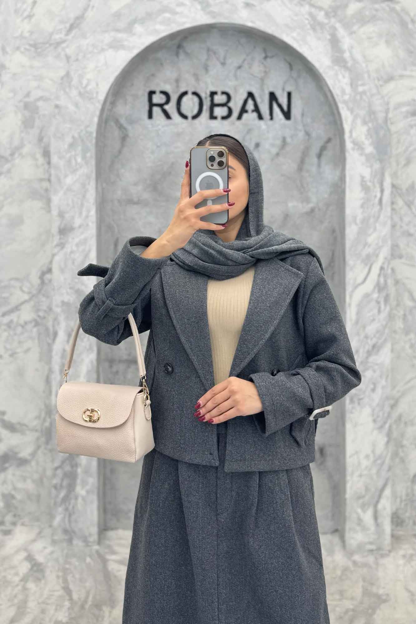 ست کت و دامن فوتر روژان