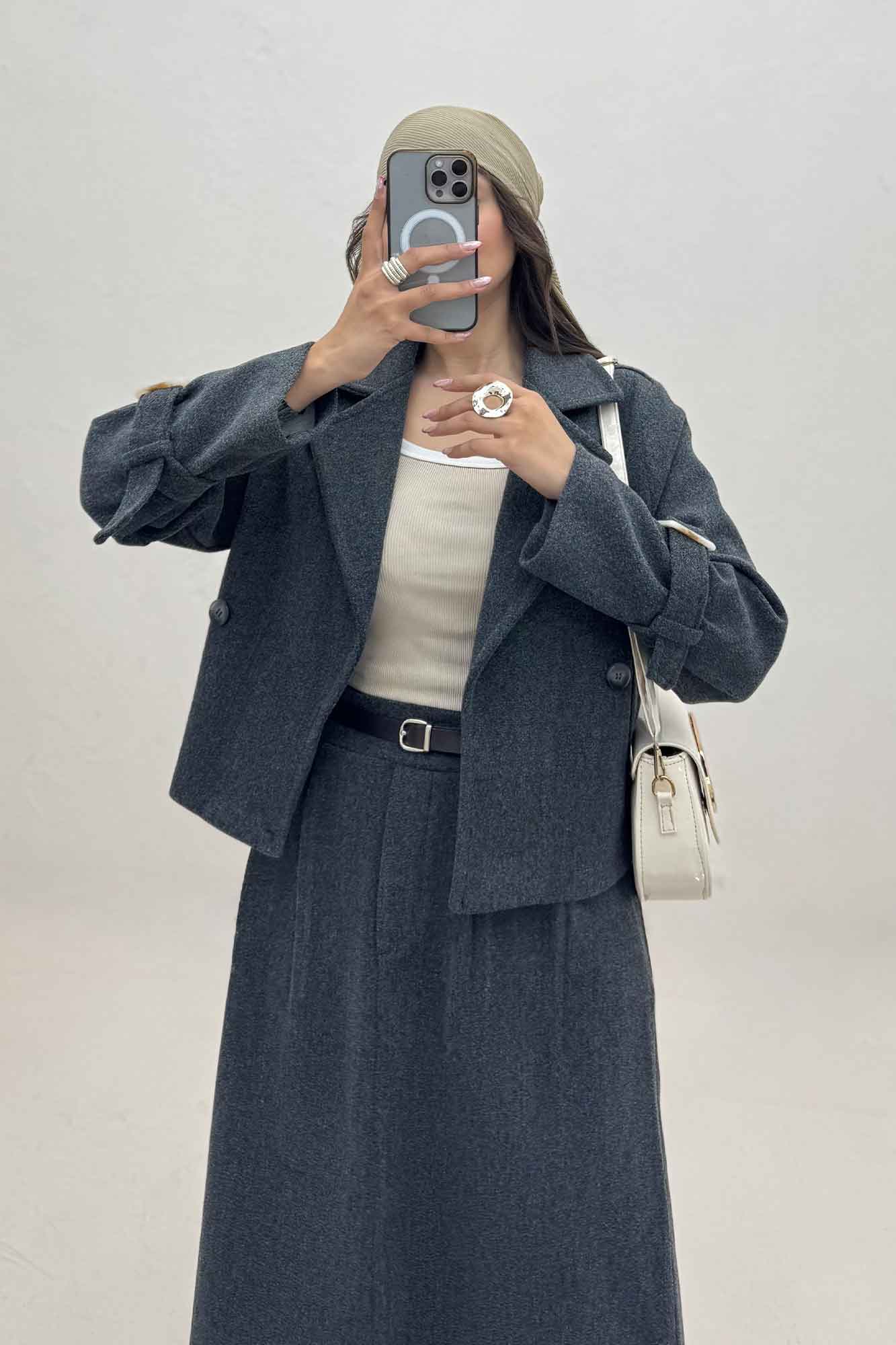 ست کت و دامن فوتر روژان