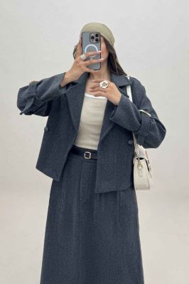 ست کت و دامن فوتر روژان