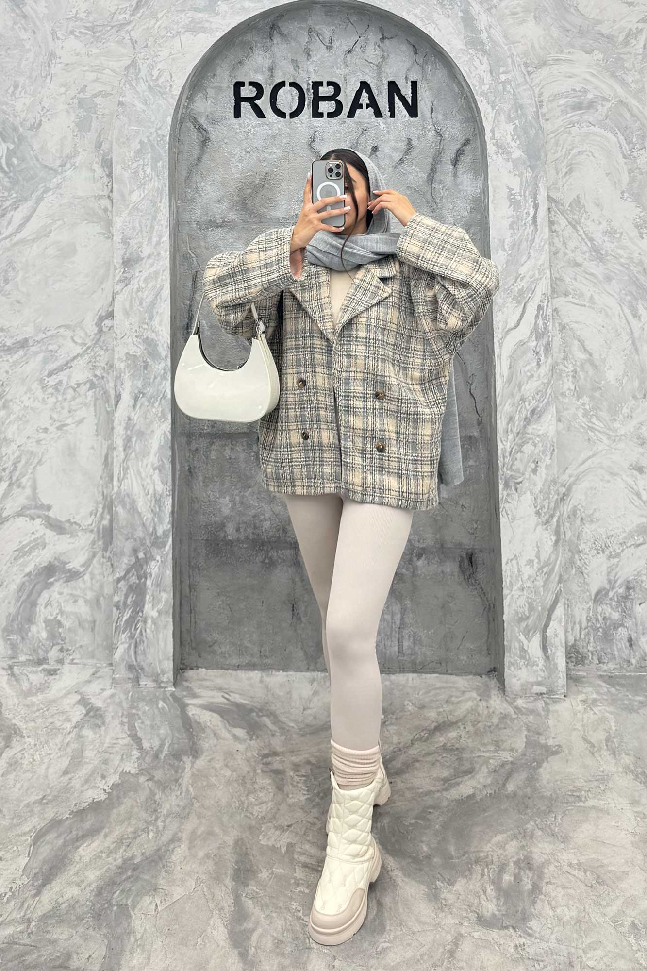 کت شنل آستردار یقه انگلیسی