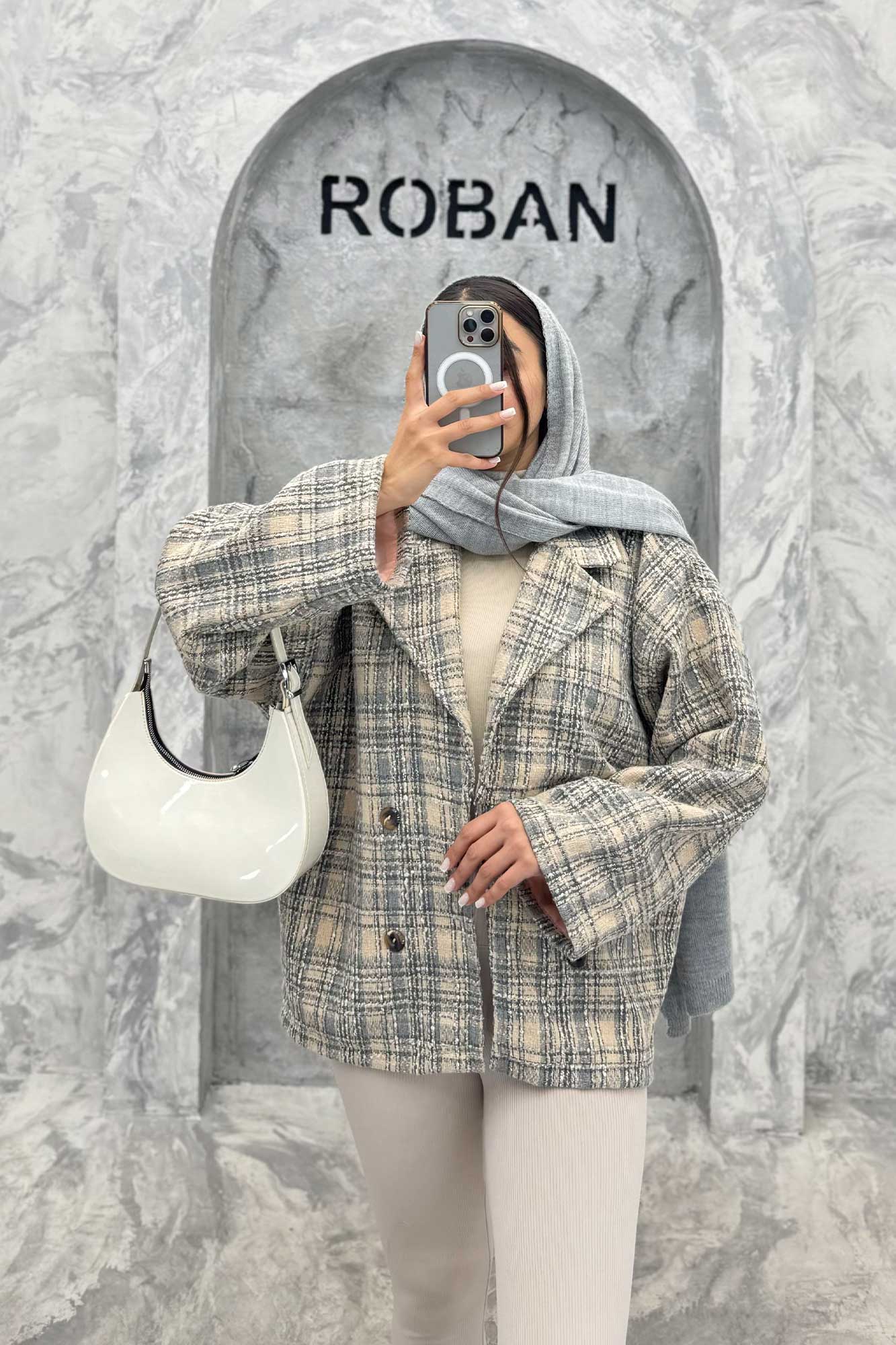 کت شنل آستردار یقه انگلیسی